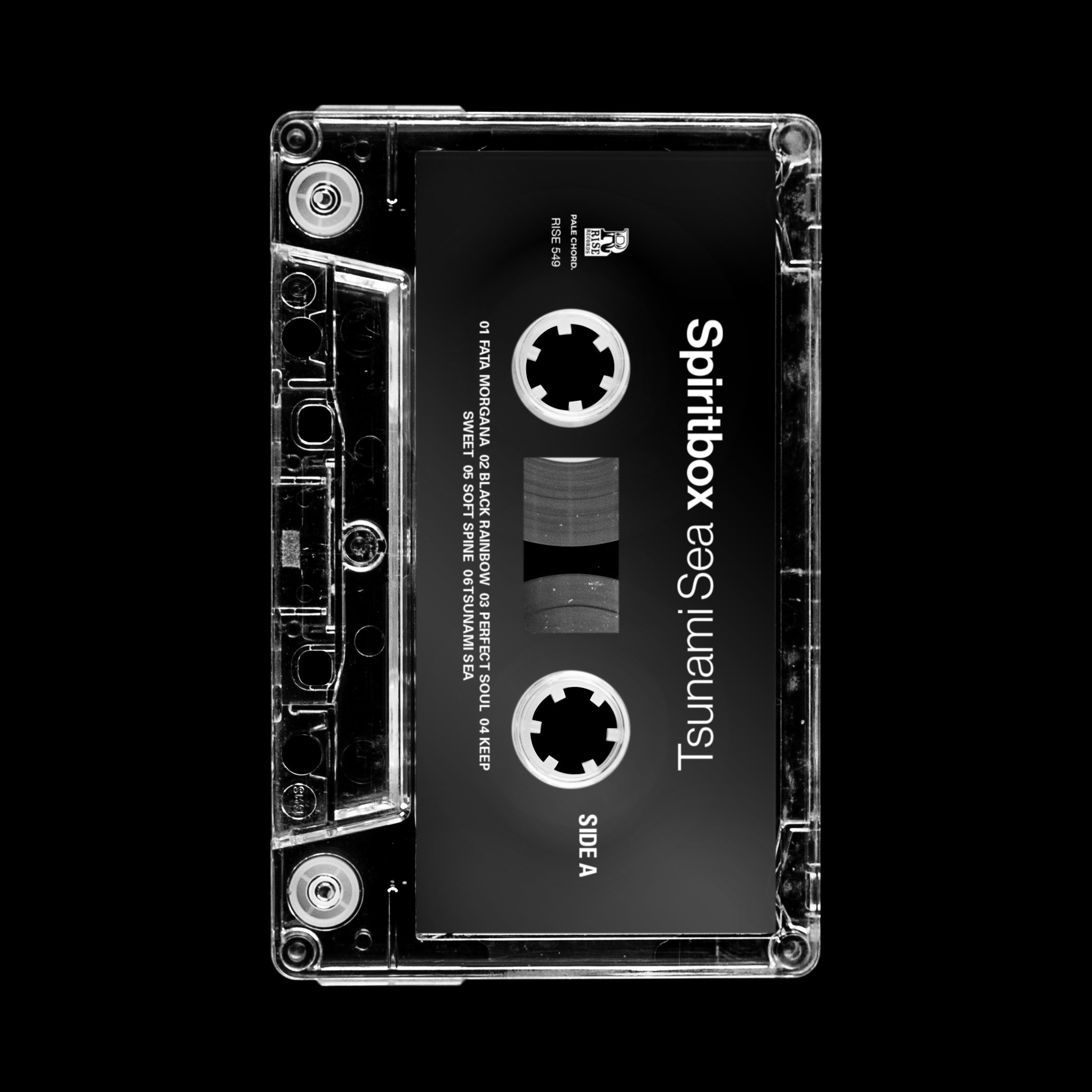 Tsunami Sea Clear w/ Black Liner Cassette Tape