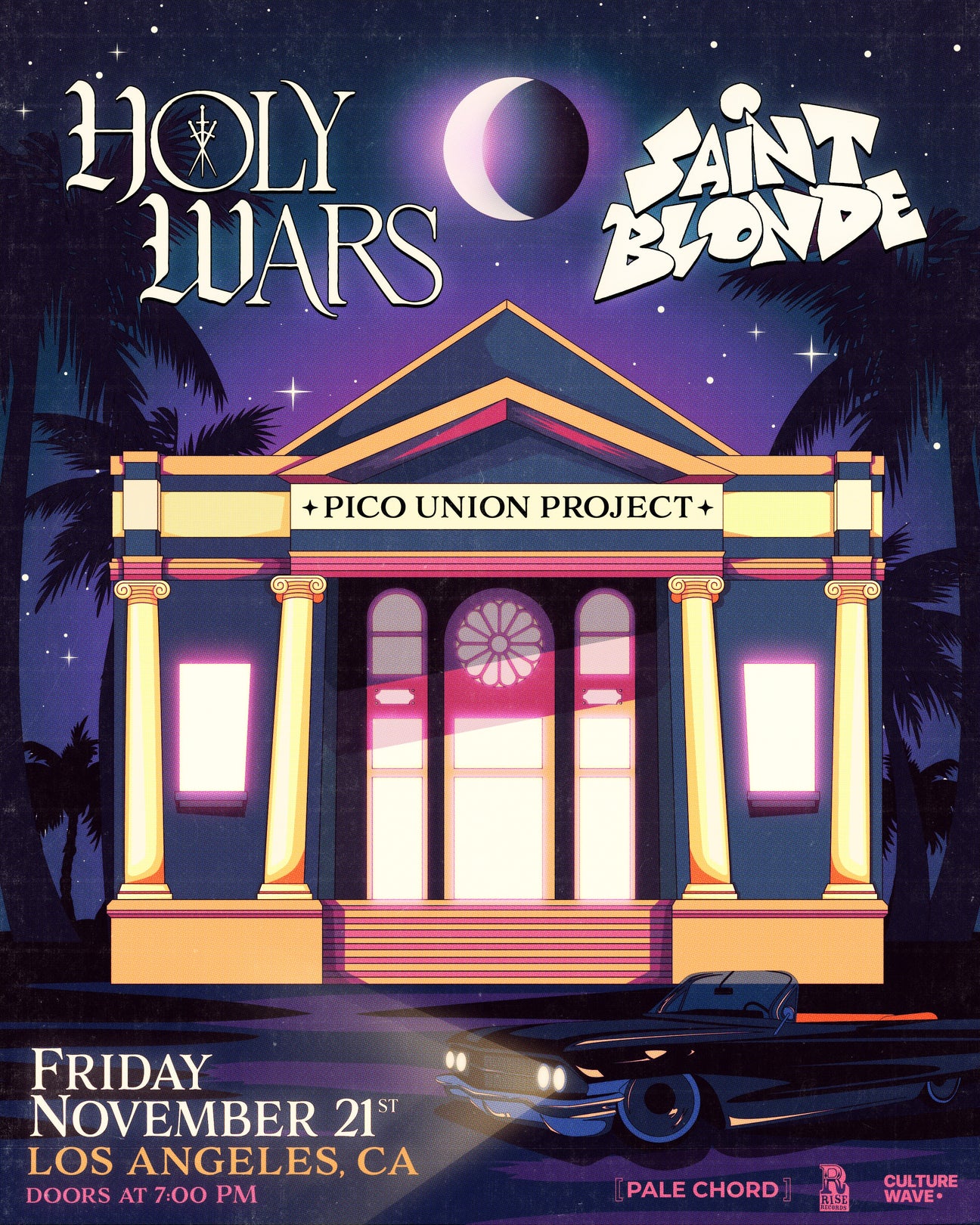 Holy Wars & Saint Blonde to play free show in LA on November 21st