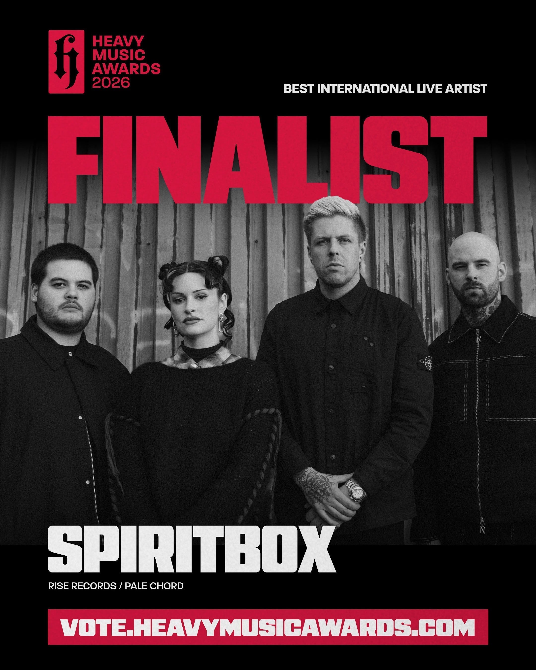 Vote Spiritbox for the Heavy Music Awards 2026