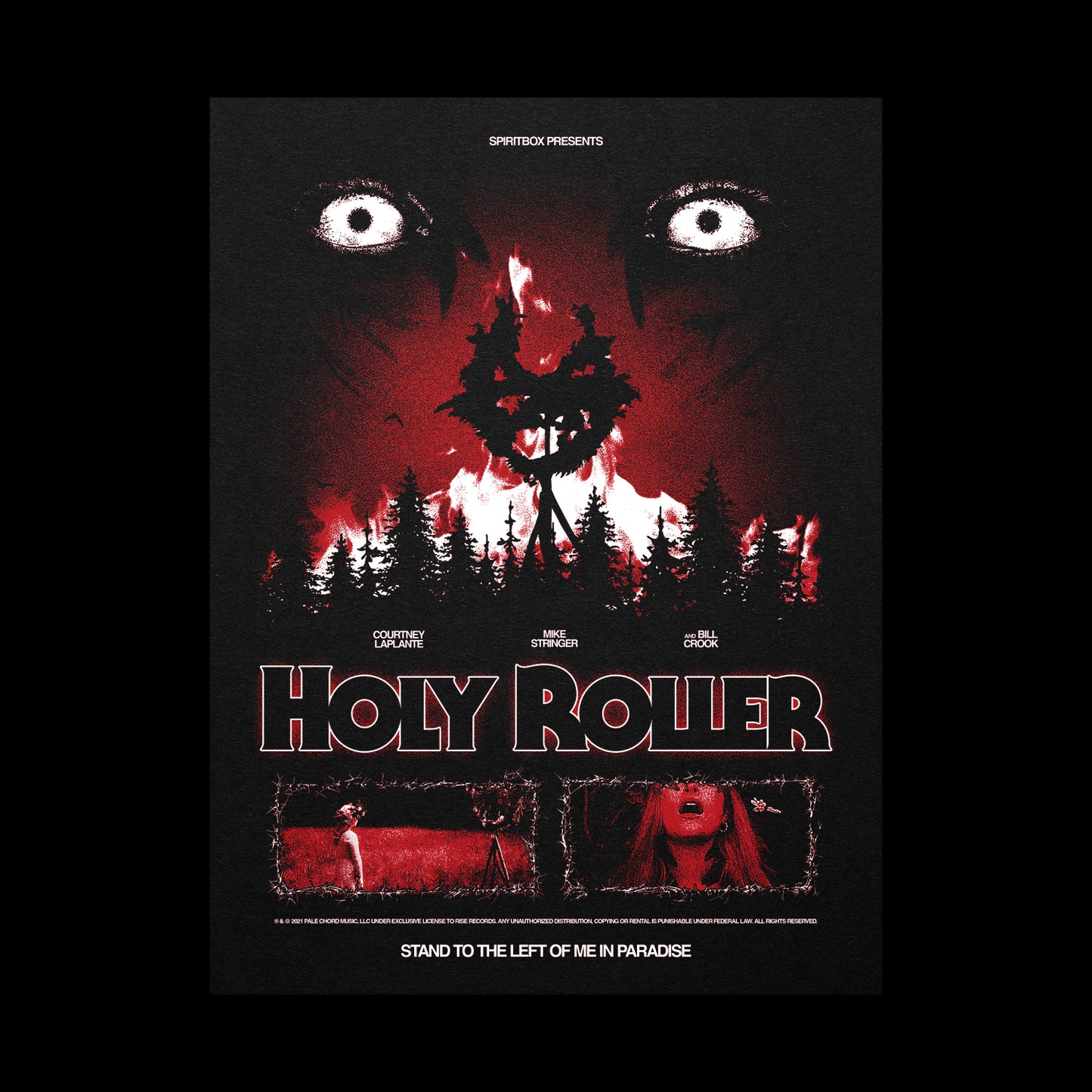 Holy Roller Horror 18" X 24"  Lithograph Poster w/ Tube