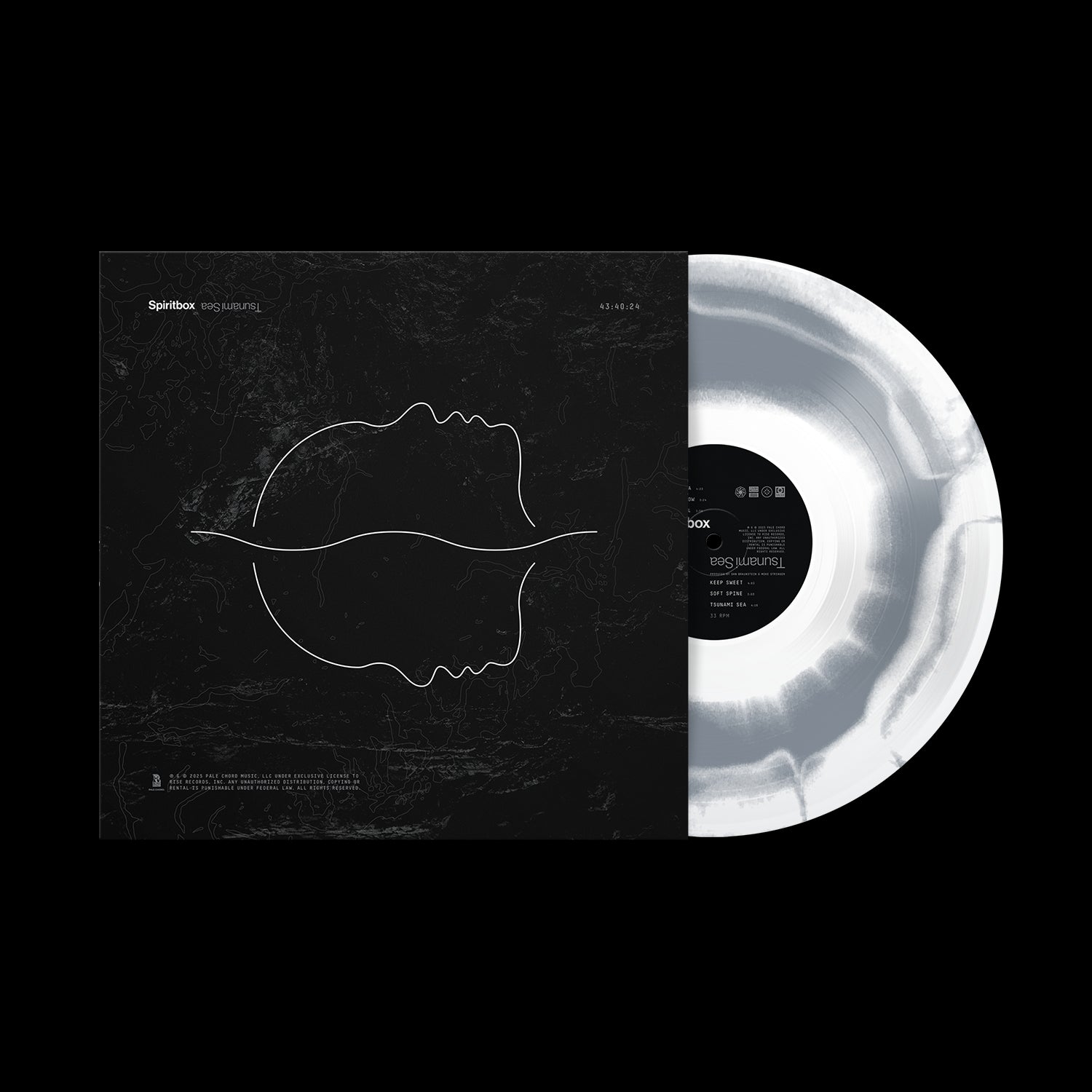 Tsunami Sea White & Grey Smush Vinyl LP