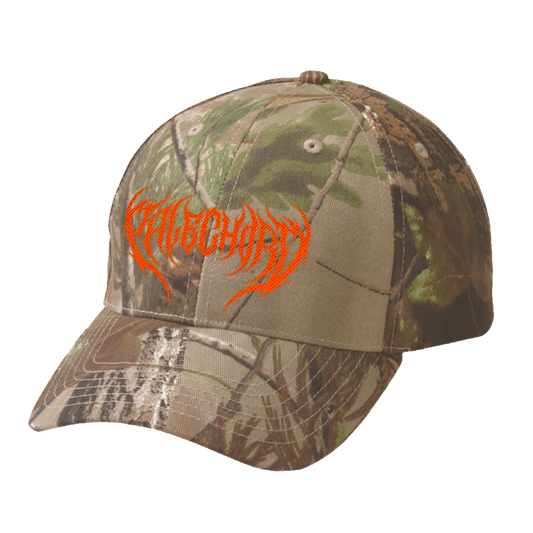 Death Metal Logo Embroidered All-Purpose Green Camo Dad Hat