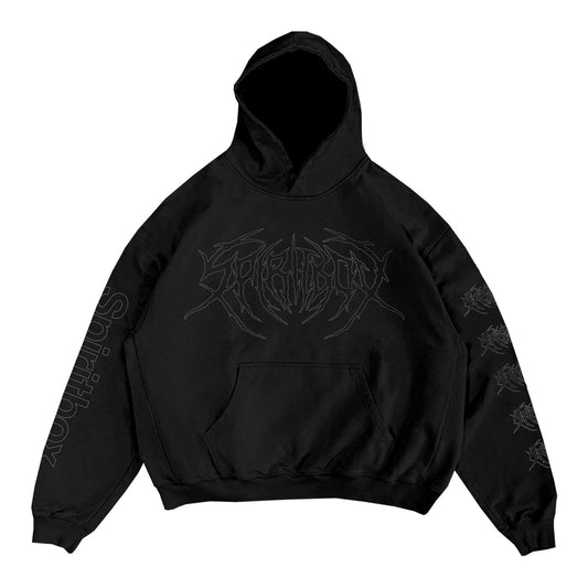 Death Metal Running Stitch Black Pullover