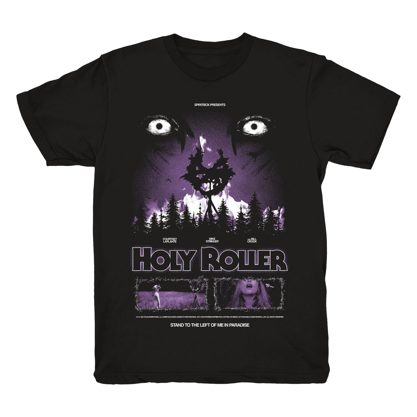 Holy Roller Horror Black T-Shirt