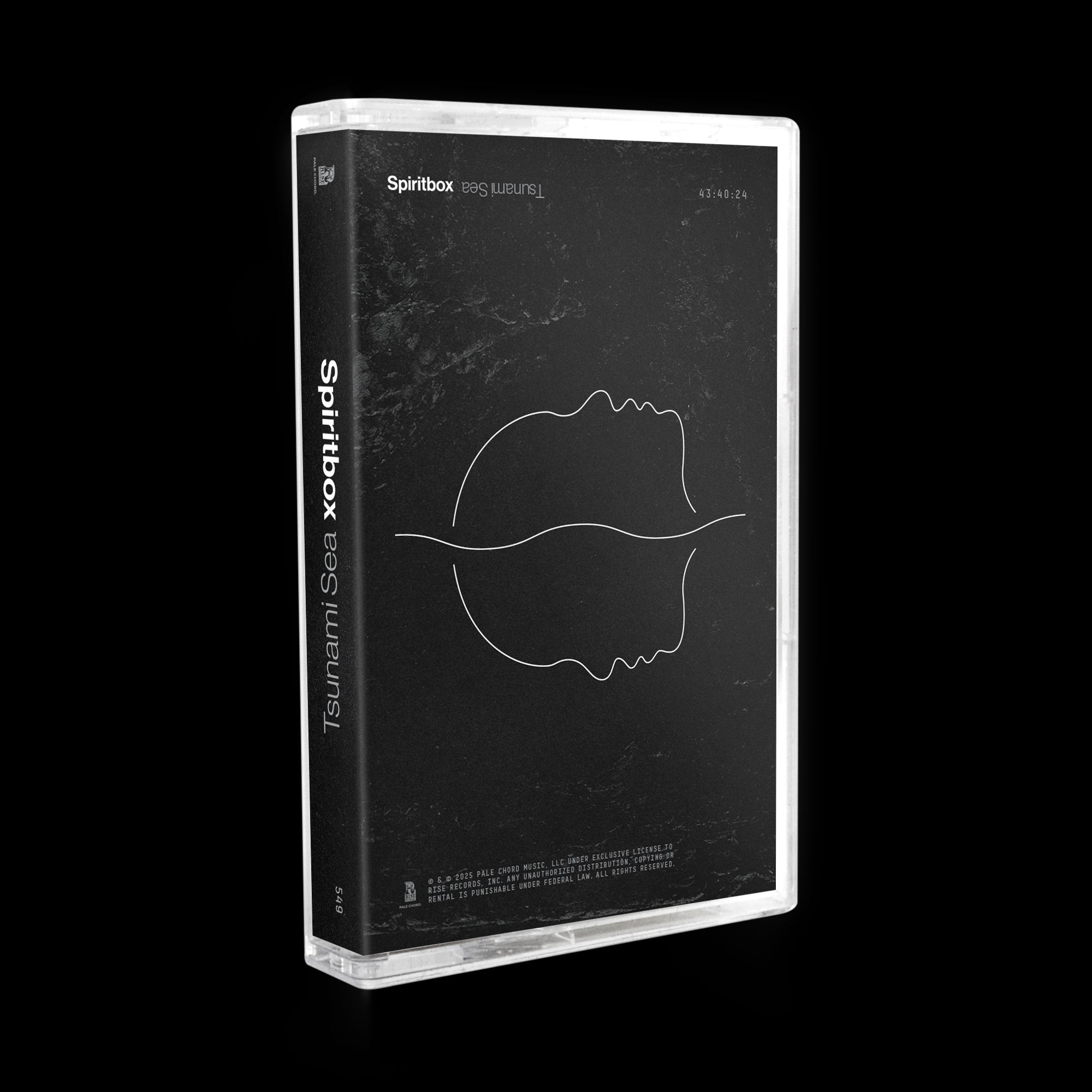 Tsunami Sea Clear w/ Black Liner Cassette Tape