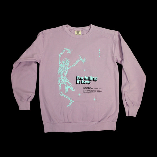 I'm Falling In Love Lavender Crewneck