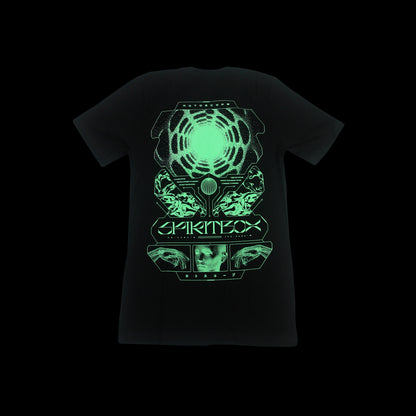 Rotoscope Teal Print Black T-Shirt